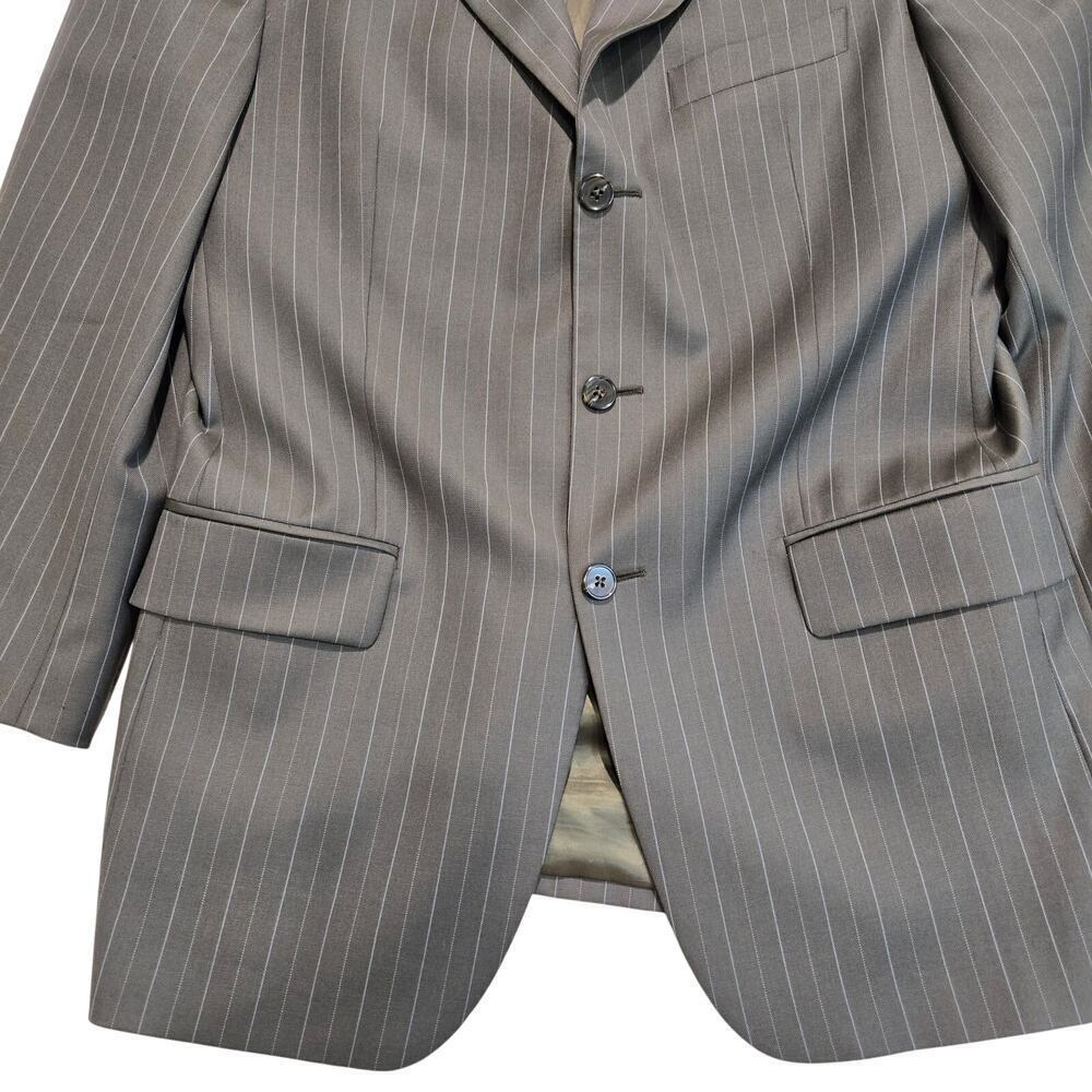 Joseph Abboud 100% Wool Pinstripe Suit Jacket Blazer Made in USA Size 40R - Picture 3 of 10